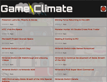 Tablet Screenshot of gameclimate.com